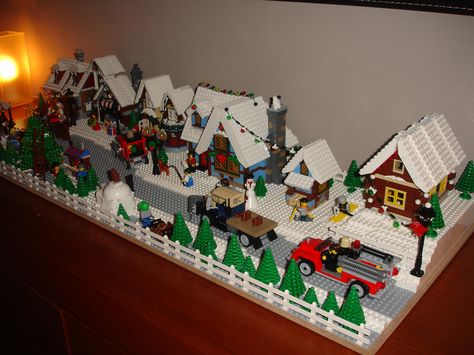 Final Lego Winter Village Layout | My Lego Winter layout for… | Flickr Gingerbread Wonderland, Village Layout, Lego Gingerbread House, Harry Potter Diy Decorations, Christmas Lego, Lego Christmas Village, Lego Camp, Harry Potter Advent Calendar, Lego Winter Village