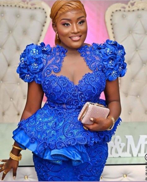 Lace Skirt And Top, Lace Blouse Styles, Nigerian Lace Dress, Stylish Naija, Nigerian Lace Styles Dress, Nigerian Lace Styles, African Lace Styles, African Fabric Dress, Simple Lace