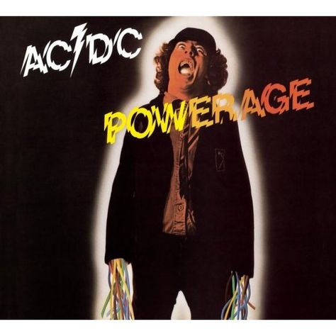 AC/DC - Powerage. This is the Angus Young portrait I would want to get tattooed Rock Album Cover, Malcolm Young, Rock Album Covers, Musica Disco, Classic Album Covers, Bon Scott, Riff Raff, Angus Young, Metal Albums