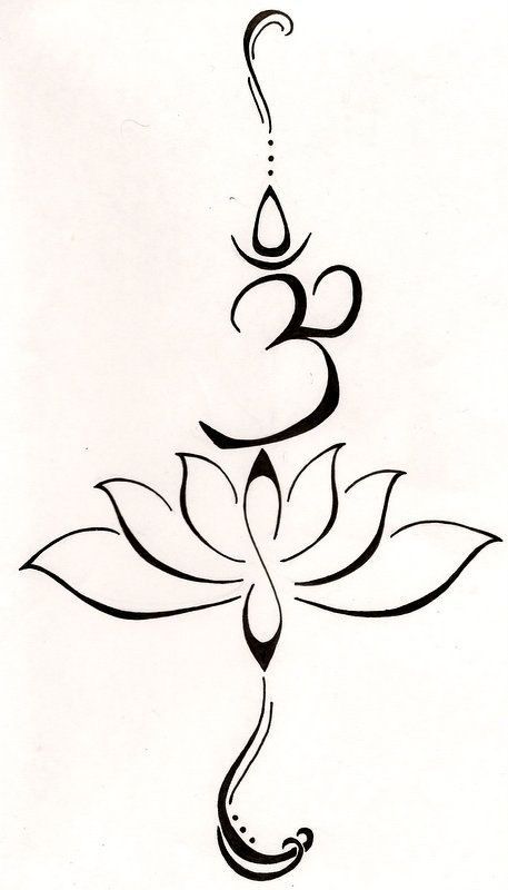 Lotus Om Tattoo, Om Lotus Tattoo, Simple Lotus Tattoo, Om Tattoo Design, Mantra Tattoo, Butterfly Art Drawing, Yoga Tattoos, Om Mantra, Pretty Hand Tattoos