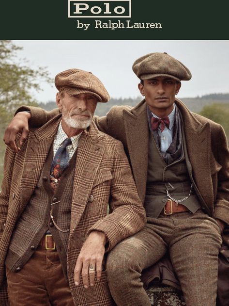 British Country Style, Style Anglais, Ralph Lauren Fall, Tweed Pattern, Ivy Style, Vintage Mens Fashion, Ralph Lauren Style, Brown Suits, Retro Mode