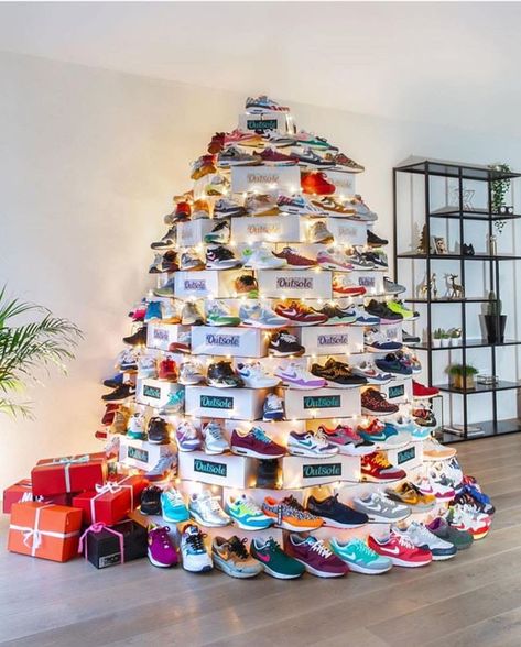 What shoe would you dream about finding under the tree on Christmas? Sneaker Closet, Sneakerhead Room, Sneaker Storage, Windows Display, Shoe Room, Sneak Attack, Air Max Day, Basket Style, Sneakers Fashion Outfits