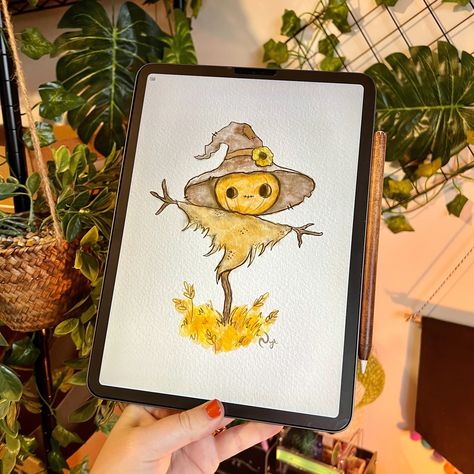 🍂 Swirltember ���🍂 Prompt: Scarecrow 🎃 Swipe for the Timelapse & Sketch! I think this is my favourite so far of all the Swirltember prompts! I’ve been so excited to do Scarecrow, he’s turned out even cuter than I imagined 🥹 Don’t forget to join in with your entries use the hashtag #swirltember and mention me - for your chance to win a swirly goodie box! Winter announced October 2nd! #artchallenge #sketch #autumnart #drawingchallenge #illustrationartist #procreate #ipadart #scarecrow #scare... Cute Scarecrow Drawing, Scarecrow Doodle, Scarecrow Sketch, Scarecrow Drawing, Scarecrow Art, Destiny Fallen, Ipad Art, Autumn Art, Illustration Artists