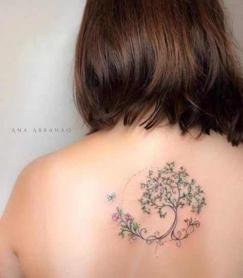 85 Amazing Tree Of Life Tattoo Ideas For Your Next Ink Family Tree Tattoo, Butterfly Tattoos For Women, Tattoos For Women Flowers, Tree Tattoo Designs, Cat Tattoos, Inspiration Tattoos, Disney Tattoo, Tree Of Life Tattoo, Tatuaje A Color