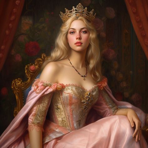 Medieval Princess, Fantasy Queen, Chica Cool, Fantasy Princess, Female Character Inspiration, Queen Art, Princess Art, Fantasy Clothing, Character Portraits