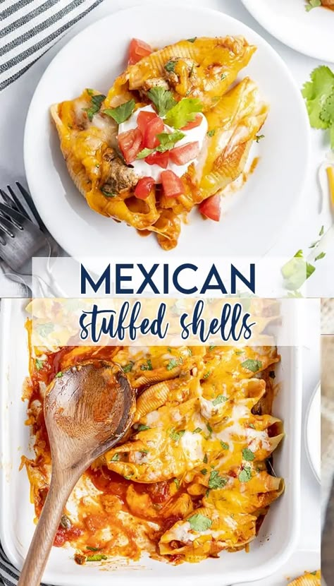 Stuffed Taco Pasta Shells, Taco Pasta Shells, Runza Casserole, Ground Beef Cream Cheese, Stuff Shells, Mexican Stuffed Shells, Cheese Its, Cream Cheese Pasta, Taco Pasta