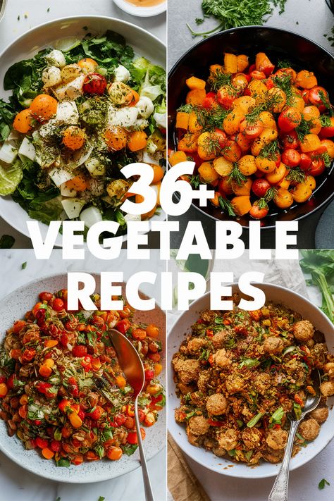 36+ Easy Vegetable Recipes That Will Make You Love Your Greens!...  Love veggies? These easy recipes will turn your greens into delicious meals!... From colorful salads to tasty stir-fries and hearty soups your plate will be bursting with flavor. Perfect for beginners and seasoned cooks alike. Say goodbye to boring veggies and hello to fun cooking with zucchini spinach kale broccoli and peppers!... https://ostrali.com/foodr/vegetable-food-recipes Multi Vegetable Recipes, Vegetable Only Recipes, Vegetable Bake Recipes Healthy, All Veggie Meals, Sneaky Vegetable Recipes, Helthi Food Recipes, Steamed Veggies Recipe, Healthy Veggie Recipes, Vegetable Dinner Recipes