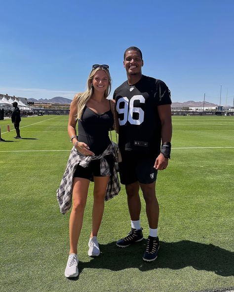 Allison Kuch and Isaac Rochell Courtesy of Allison Kuch/Instagram
TikTok star Allison Kuch knows her husband, NFL free agent Isaac Rochell, isn’t ready to hang up his football cleats just yet.
“My husband has played in the NFL for seven years and if he played this year, that would make it year 8,” Kuch, 29, said in a Thursday, May 23, TikTok video. “But is he retiring? Because he’s not currently on a team. If he gets a call, am I going to have to m... Allison Kuch, Football Camp, Tiktok Star, Year 8, Free Agent, Tiktok Video, Football Cleats, Sports Business, Nfl Players