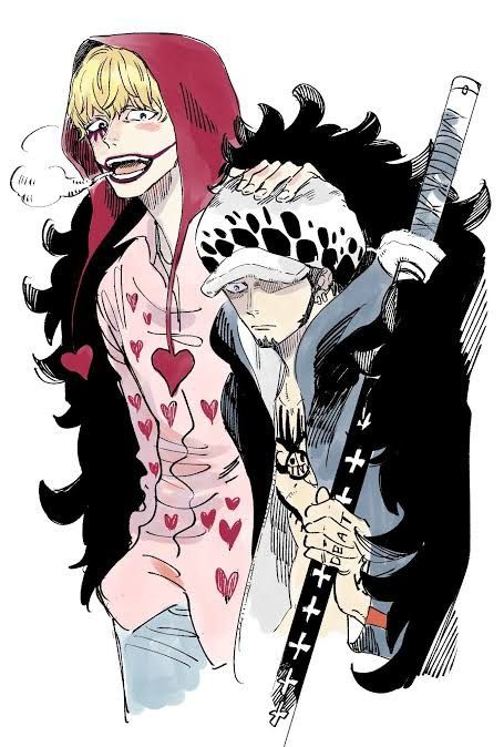 Corazon And Law, Law And Corazon, Law Corazon, One Piece Ship, Trafalgar Law, One Piece Drawing, One Piece Images, One Piece Comic, One Piece Pictures