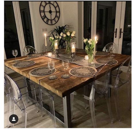 Square Dining Table Decor, Large Square Dining Table, Square Dining Room Table, Meja Industrial, Wood Dining Room Table, Kursi Bar, Industrial Dining Table, Square Dining Table, Metal Dining Table