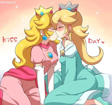 <3 yuri <3 Mario Comics, Super Mario Princess, Mario And Princess Peach, Peach Mario, Mario Fan Art, Nintendo Princess, Princess Daisy, Peach Art, Images Disney