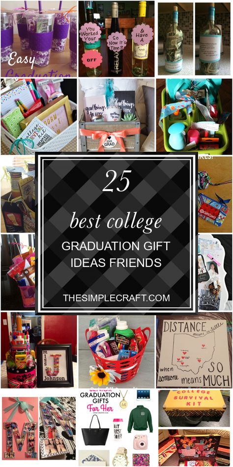 25 Best College Graduation Gift Ideas Friends #college #graduation #gift #ideas #friends #GraduationGiftIdeas #collegegraduationgiftideasfriends College Senior Gift Ideas, Graduation Friend Gifts, College Graduation Gift Basket Ideas, Diy College Graduation Gifts, College Graduate Gift Ideas, Senior Year Gift Ideas, Cute Graduation Gifts For Friends, College Graduation Gift Ideas For Her, Graduation Gift Ideas For Friends