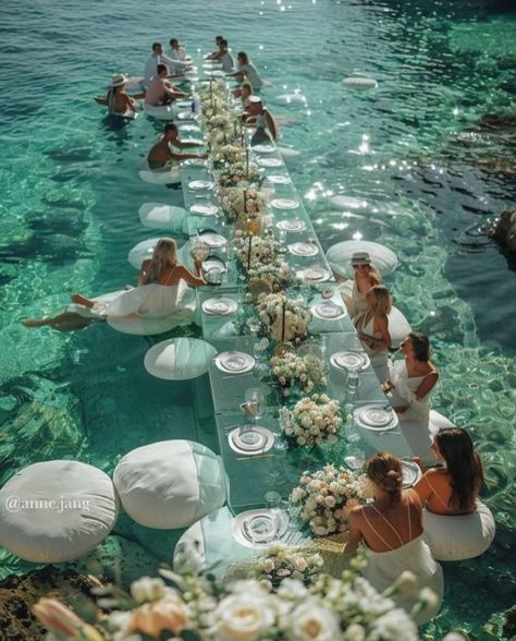 Ocean Aesthetic Wedding, Beach Wedding Aesthetic, Sea Wedding, Ocean Wedding, Water Wedding, Future Wedding Plans, Dream Beach, Cute Wedding Ideas, Island Wedding