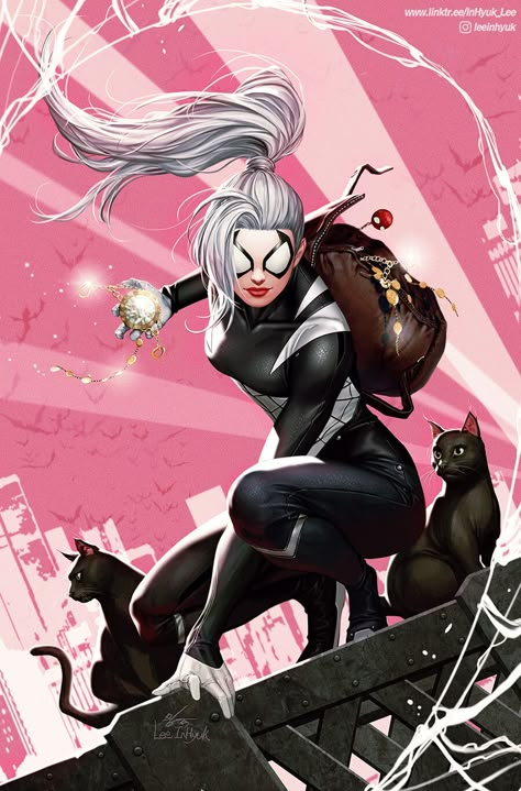 Night Spider, Black Cat Comics, Felicia Hardy Black Cat, Spiderman Black Cat, Black Cat Felicia Hardy, Felicia Hardy, Black Cat Marvel, Marvel Superheroes Art, Marvel Superhero Posters