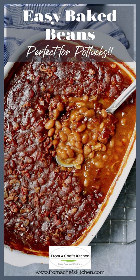 Kicked-Up Canned Baked Beans is an easy and delicious way to make ordinary canned baked beans taste as though you made them from scratch! Baked Beans In Crockpot, Beans Recipe Crockpot, Canned Beans Recipe, Simple Baked Beans Recipe, Baked Beans Crock Pot, Canned Baked Beans, Best Baked Beans, Easy Baked Beans, Beans In Crockpot