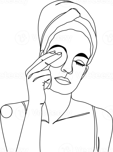 Technical Flats, Clean Cosmetics, Line Art Drawing, Brand Refresh, Women Cosmetics, Outline Art, Outline Drawings, Clean Makeup, Illustration Ideas