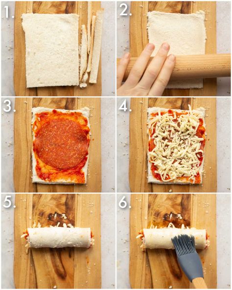 These pizza roll ups are super easy to make and even more delicious to eat! | www.dontgobaconmyheart.co.uk Pizza Roll Ups, Pizza Roll Up, Pizza Roll, Homemade Rolls, Bread Pizza, Bread Roll, Pizza Rolls, Easy Pizza, Roll Ups