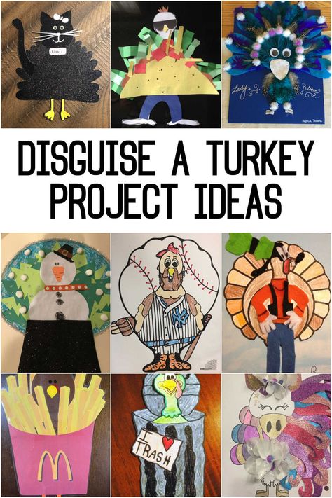 Disguise A Turkey Ideas Kids, Disguise A Turkey Project, Turkey In Disguise, Turkey Template, Disguise A Turkey, Turkey Drawing, Turkey Ideas, Turkey Disguise Project, Turkey Project