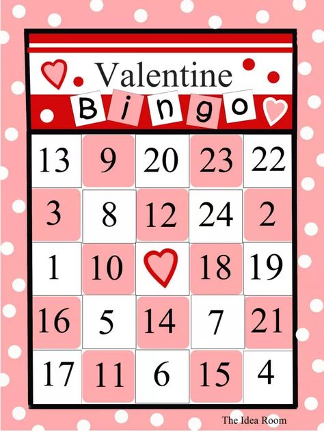 12 Sets of Free, Printable Valentine Bingo Cards Free Valentines Bingo Printable, Valentines Day Bingo Printable Free, Valentine’s Day Bingo, Valentine Bingo Free Printable, Bingo Free Printable, Kindergarten Party, Bingo Card Template, Valentine's Day Party Games, Valentine Bingo