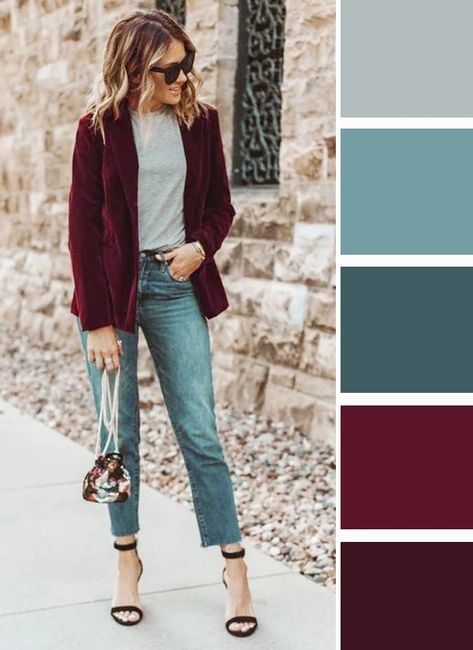 Jewel Toned Outfits, Jewel Tone Outfits, Jewel Tone Color Palette, Jewel Tone Colors, Color Inspo, Jewel Tones, Outfits Casual, Color Palettes, Business Casual