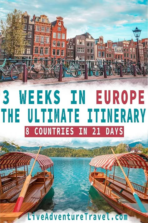 This is the Ultimate Europe Travel itinerary. It shows readers how easy it is to visit over 8 European Countries in just 3 weeks. #Europe #EuropebyTrain #Interra Europe Travel Itinerary, Europe By Train, Design Booklet, Europe Train Travel, London Travel Guide, Traveling Europe, Travel Through Europe, Europe Trip Itinerary, Europe Itineraries