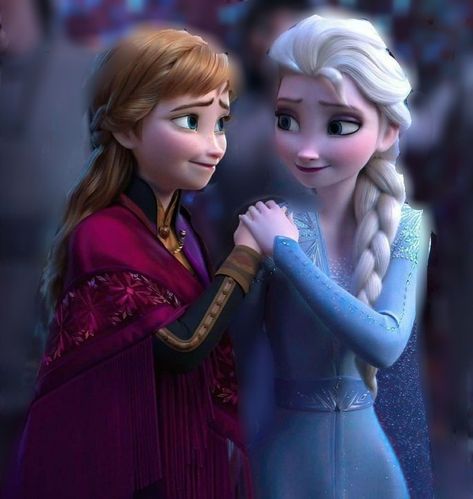 🚫❌Give Credits If You Post ❌🚫 Anna Frozen Aesthetic, Elsa Sticker, Frozen Aesthetic, Frozen Sisters, Frozen Wallpaper, Anna Disney, Sister Poses, Frozen Pictures, Disney Frozen Elsa Art