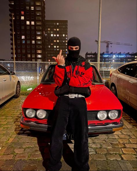 Car Poses Instagram Men, Trap Photoshoot Ideas, Street Racer Outfit Male, Car Guy Outfits, Car Guy Aesthetic, Car Photoshoot Men, Gangster Photoshoot, Trap Outfit, Gangster Outfit