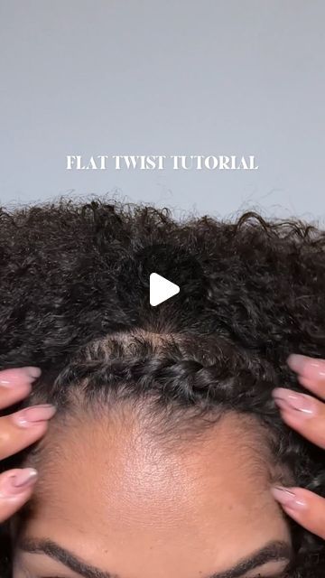 Amina | Natural Hair & Beauty on Instagram: "Hope this catches you on #washday! Flat twisting is a skill I somehow lost after years of not doing them, but here we are relearning! When’s the last time you tried #flattwists? STYLING TIPS: - For a tighter, neater twist, dry off your flat twist section(s) as much as possible before applying product. - Using your nail or finger to drag down a new section of hair to twist up keeps the process smooth & neat. If there’s not the feeling of *flow* try adjusting your hand position & don’t be afraid to start over. Drop any other tips in the comments, I’m still learning too 🫶🏽 #flattwist #curlyhairtutorial #flattwiststyles #naturalhairloves" Flat Twist In Front Curls In Back, Flat Twist On Short Natural Hair, Flat Twist Styles On Natural Hair, Natural Hair Flat Twist Styles Short, Natural Hairstyles For Black Women Twist, How To Flat Twist Natural Hair, Twist Out Styles Natural Hair, Flat Twist Hairstyles Updo, Old Twist Out Hairstyles