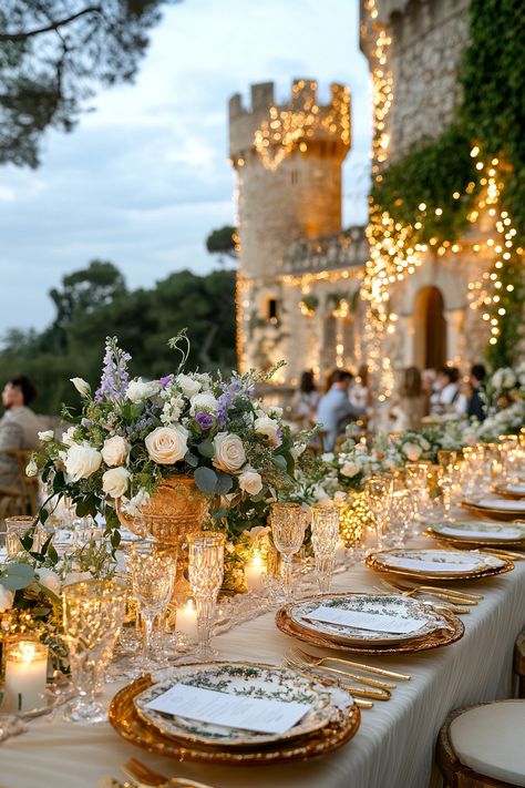 Escape to a storybook romance! Discover enchanting fairytale castles for weddings and make your dream day a reality. These majestic venues add charm and elegance, turning your special moments into lifelong memories. Save this pin for more wedding inspiration!  #WeddingPlanning #FairytaleWeddings #CastleWedding #BridalInspiration #UniqueWeddingIdeas #WeddingVenues #DreamWedding #WeddingDecor #RomanticIdeas #WeddingChecklist #TimelessWeddings #WeddingGoals #InspiredWeddings #StorybookWedding #WeddingInspo Castle Wedding Venue Fairytale, Castle Core Wedding, Enchanted Castle Wedding, Fairytale Wedding Venue Aesthetic, Old World Charm Wedding, Irish Wedding Aesthetic, Small European Wedding, Castle Farms Wedding Michigan, Storybook Wedding Theme