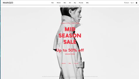 Mid Season Sale Design, Fashion Website Banner, Fashion Web Banner, Mid Year Sale, Luxury Graphic Design, Fashion Website Design, Fashion Sale Banner, Lookbook Design, Mid Season Sale