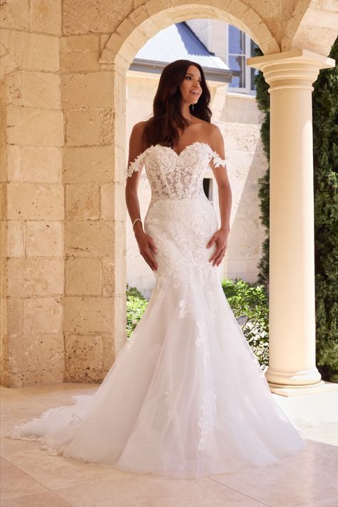 Dramatic Wedding Dress, Sophia Tolli Wedding Dresses, Mikado Wedding Dress, Ethereal Wedding Dress, Sophia Tolli, Princess Bridal, Crepe Wedding Dress, Boho Bridal Gowns, Ethereal Wedding