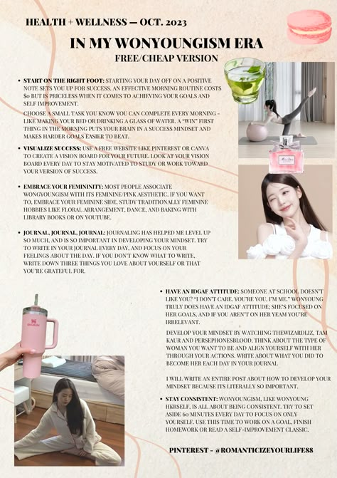 Sick of all the Wonyoungism guides being about buying stuff. Wonyoungism pink pilates princess wonyoungism guide beauty tips, glow up tips, glow up, self care, self love glow up guide free glow up tips #coquette #fashion #itgirl #pilates #yoga Wonyoung Beauty Tips, Wonyoungism Glow Up Tips, Glow Up Tips Wonyoungism, Wonyoungism Weight Tips, Glow Up Wonyoungism, Wonyoungism Glow Up, Wonyoung Glow Up Tips, Korean Glow Up Tips, How To Start Wonyoungism