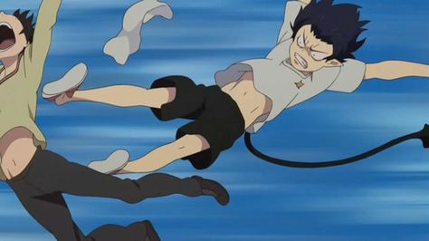 Lmao! Rin drop kicking Yukio XD Blue Exorcist Funny, Drop Kick, Blue Exorcist Rin, Blue Exorcist Anime, Exorcist Anime, Rin Okumura, Ao No Exorcist, Blue Fairy, Magnum Opus