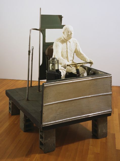 George Segal. The Bus Driver. 1962 | MoMA Parts Of The Mass, Moma Art, Calder Mobile, James Rosenquist, George Segal, Life Cast, Claes Oldenburg, Cinder Blocks, Philip Johnson