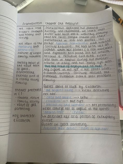 A Level English Literature Frankenstein, Chapter Review Notes, Frankenstein Gcse Revision, Annotating Frankenstein, English Literature Notes Aesthetic, English A Level Aesthetic, Frankenstein Notes, Literature Notes Aesthetic, Frankenstein Revision