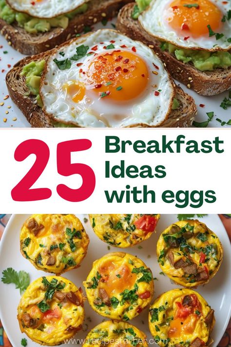 Fuel your day with these healthy egg breakfast ideas that are both nutritious and delicious. Packed with protein and essential nutrients, these recipes are perfect for a wholesome start to your morning. Healthy Breakfast Meats, Easy Healthy Breakfast Ideas With Eggs, Eggs With Veggies Breakfast, Low Calorie Egg Breakfast, Healthy Egg Breakfast Ideas, Eggs Recipes For Breakfast, Simple Breakfast Ideas With Eggs, Breakfast Egg Ideas, Easy Egg Breakfast Ideas