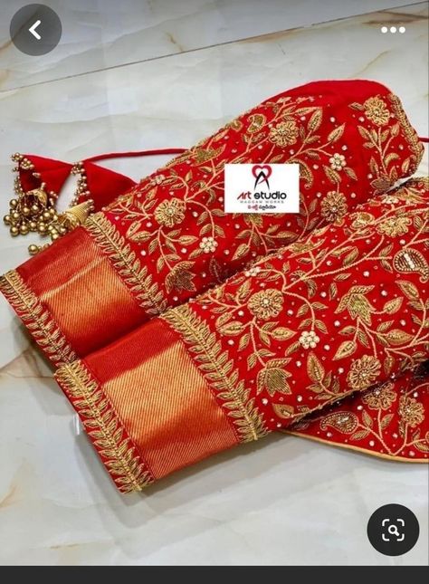 Red Blouse Design, Indian Blouses, Gold Saree, Silk Saree Blouse Designs Patterns, Latest Bridal Blouse Designs, Blouse Designs Catalogue, Latest Blouse Designs Pattern, Blouse Ideas, Galaxy Images