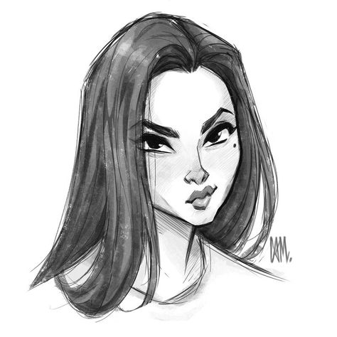 ArtStation - Sketch Dump 4, Cameron Mark Cameron Mark, Night Sketch, Bed Night, Drawing Cartoon Faces, Character Artist, Girl Drawing Sketches, Face Sketch, Cartoon Girl Drawing, Drawing Expressions