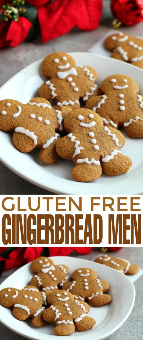 This recipe for Gluten Free Gingerbread Men Cookies results in cookies your whole family can enjoy over the holiday season. Gluten Free Gingerbread Men Cookies, Gf Gingerbread, Gluten Free Gingerbread Men, Gluten Free Gingerbread Cookies, Wheat Allergy, Gingerbread Men Cookies, New Year's Desserts, Gluten Free Gingerbread, Vegan Candies