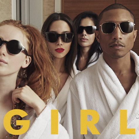 Pharrell Williams - G I R L (2014) Happy Pharrell Williams, Wedding Recessional Songs, Pharrell Williams Happy, Recessional Songs, Despicable Me 2, Girls Album, Urban Contemporary, Mark Ronson, Wedding Songs