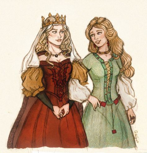 ♱ elenya on Twitter: "Queen Alysanne & Princess Alyssa Targaryen, by commission! #fireandblood https://t.co/ZHyiXETft8" / Twitter Queen Alysanne, Alyssa Targaryen, The Winds Of Winter, Avatar Kyoshi, Fire And Blood, Targaryen Art, Asoiaf Art, Song Of Ice And Fire, Targaryen Aesthetic