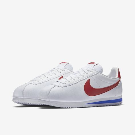 Nike Cortez (Forrest Gump shoes) hella fly #steveharrington #strangerthings #1980s #80s #nike #nikecortez 80s Nike Shoes, Nike Cortez Forrest Gump, Forrest Gump Shoes, Cortez Shoes, Nike Classic Cortez Leather, 80s Shoes, Nike Original, Classic Cortez, Nike Classic Cortez