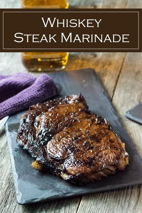 Whiskey Steak Marinade recipe #whiskey #steak #marinade Ribs In Instant Pot, Ribs Instant Pot, Steak And Whiskey, Whiskey Steak, Easy Steak Marinade Recipes, Steak Marinade Easy, Ribs In Oven, Steak Marinade Recipes, Pastas Recipes