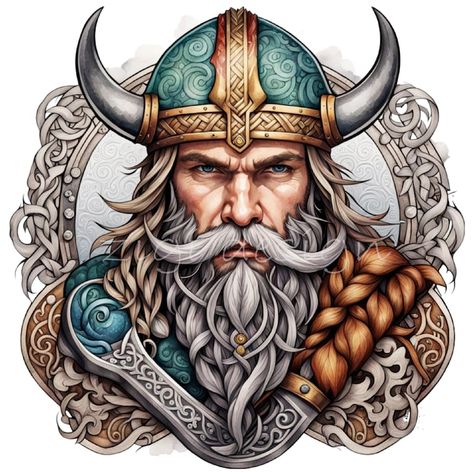 Viking Clipart, Viking Illustration, Viking Man, Viking Men, Nordic Scandinavian, Viking Warrior, Illustration Digital, Digital Image, Vikings