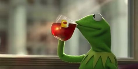 The Kermit Tea Meme History & Meaning Explained Sipping Tea Meme, Tea Gif, Tea Meme, History Meaning, Lipton Tea, Kermit Funny, Sun Tea, Cover Pic, Spill The Tea