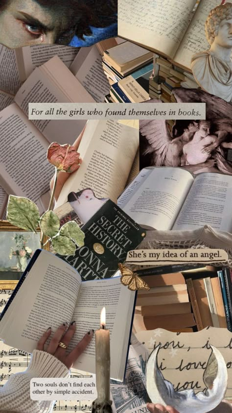 Book Aesthetic Moodboard, Scholastic Book Fair Aesthetic, Bookish Fall Wallpaper, Reading Aesthetic Collage, Book Girl Aesthetic Wallpaper, Book Collage Aesthetic, Book Themed Wallpaper, Book Aesthetic Pictures, Cute Book Wallpaper