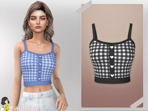 The Sims Resource - Sims 4 - Clothes - Everyday-Formal-Party #thesims4cc #sims4 #sims4cc #tsr #thesimsresource #sims4clothes The Sims 4 Cc Clothing For Women Tops, Sims 4 Cc Clothes Female Aesthetic Tops, The Sims 4 Pack, Sim4 Cc, Clothes Cc, Sims 4 Tsr, Cc Sims4, Sims Clothes, Plaid Tank Top