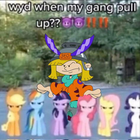 wyd when my gang pull up 😈‼️ Come Outside We Not Gonna Jump You, Wyd When My Gang Pull Up, Codename Kids Next Door, Kids Next Door, Body Slam, Mark Ruffalo, Relatable Post Funny, Silly Goofy, Funny Relatable Quotes