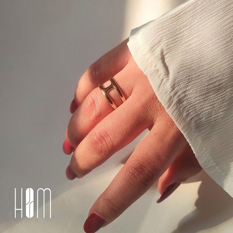 Iris Ring ~ a delicate minimalist masterpiece 💍✨ Dive deep into our collection of exquisite jewelry - 18k gold plated - tarnish free - waterproof DM/COMMENT to place your order #jewelry #rings #antitarnishjewelry #fashion #love #bracelets #necklace #earrings #gift #forher #explorepage #jewellery #instadaily #instagood #instalike #supportsmallbusiness #foryou Iris Ring, Tarnished Jewelry, Support Small Business, Love Bracelets, Exquisite Jewelry, Necklace Earrings, 18k Gold, Jewelry Rings, Gold Plate