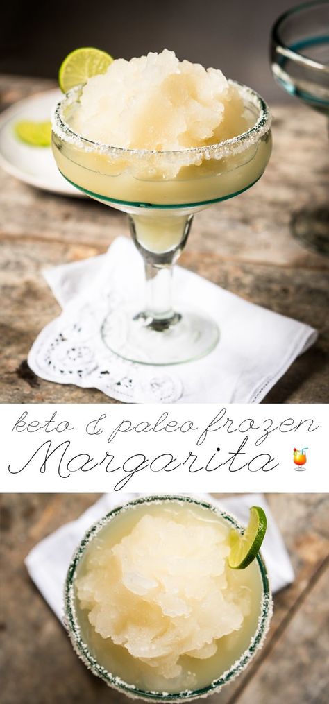 Skinny Frozen Paleo Keto Margarita, Whiskey And Coffee, Keto Alcohol Drinks, Cocktails Margarita, Keto Alcohol, Keto Beverages, Mexican Cocktails, Desayuno Keto, Frozen Margarita